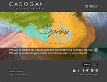 Tablet Screenshot of cadogancontemporary.com